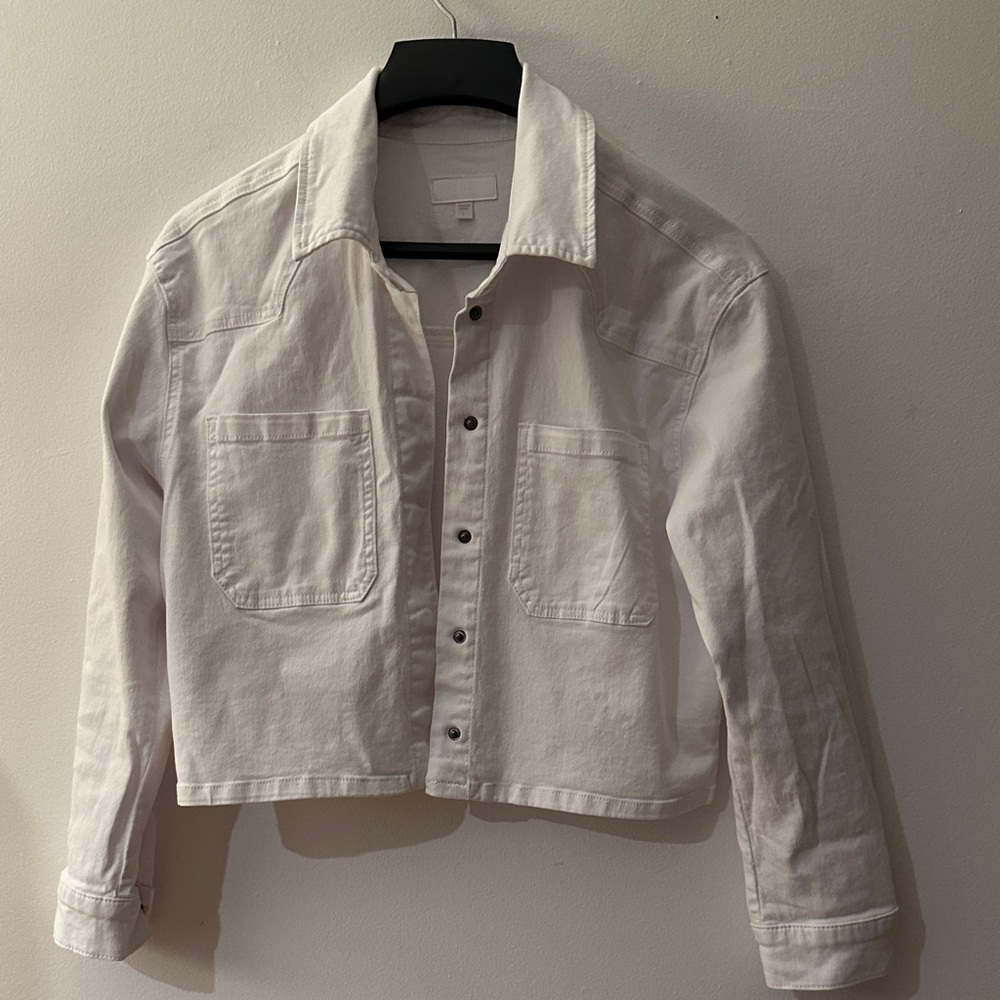 Kut from the Kloth White Jean Jacket -Preloved